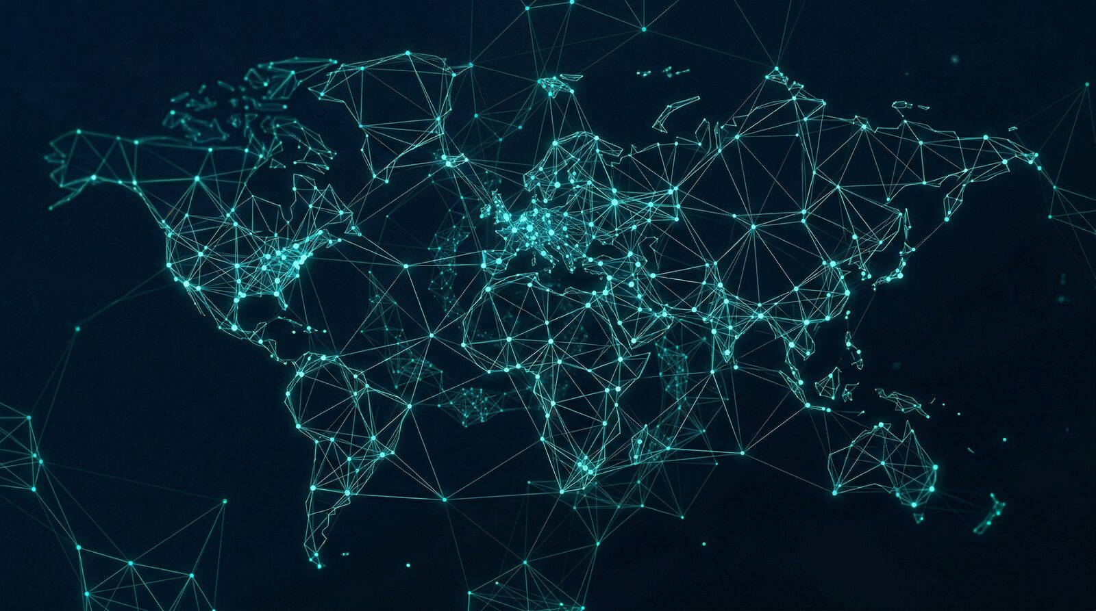 Global network visualization representing IT infrastructure